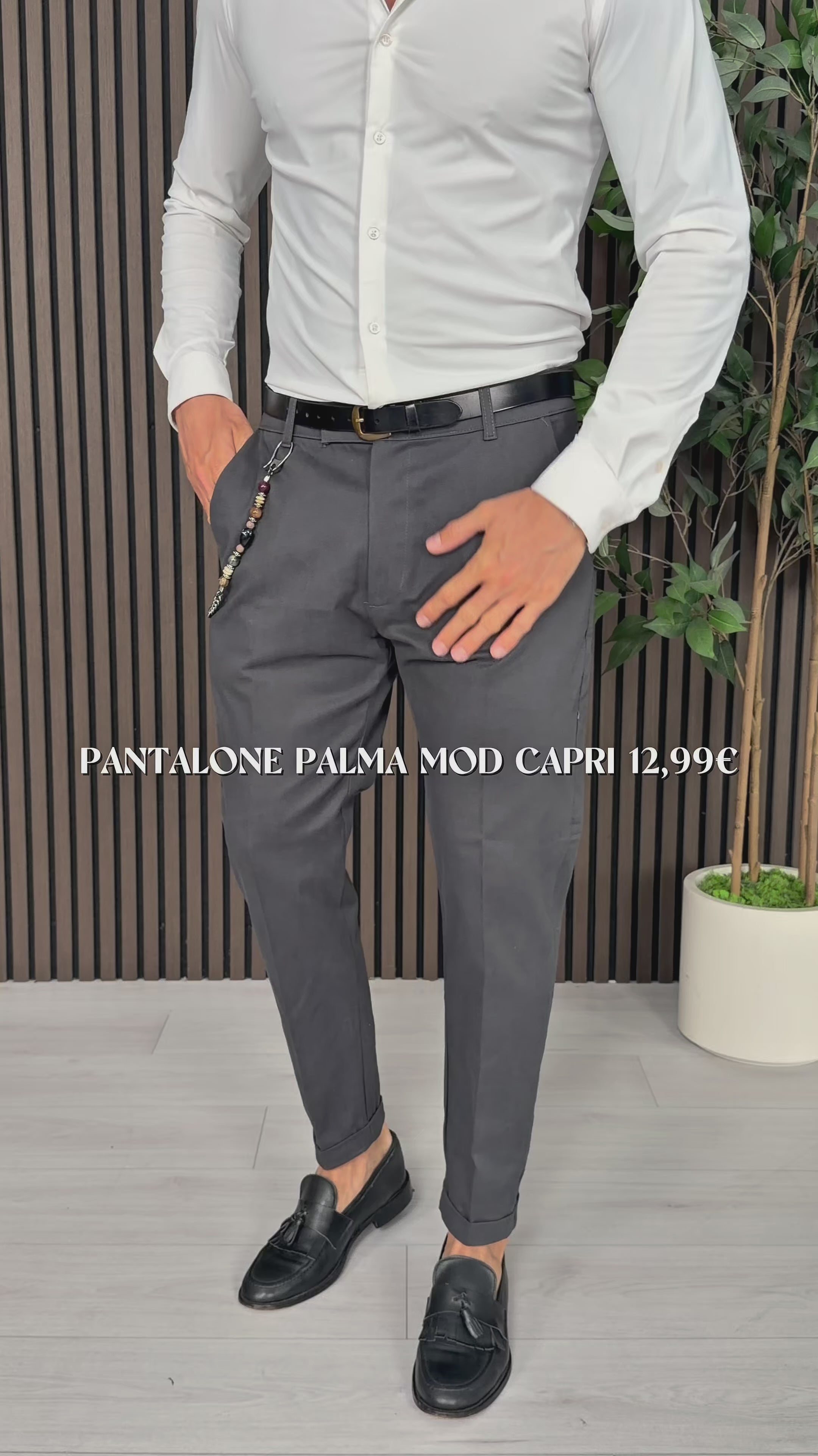 PALMA MOD CAPRI COTTON PANTS