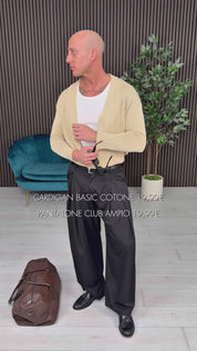 Cardigan básico de algodón
