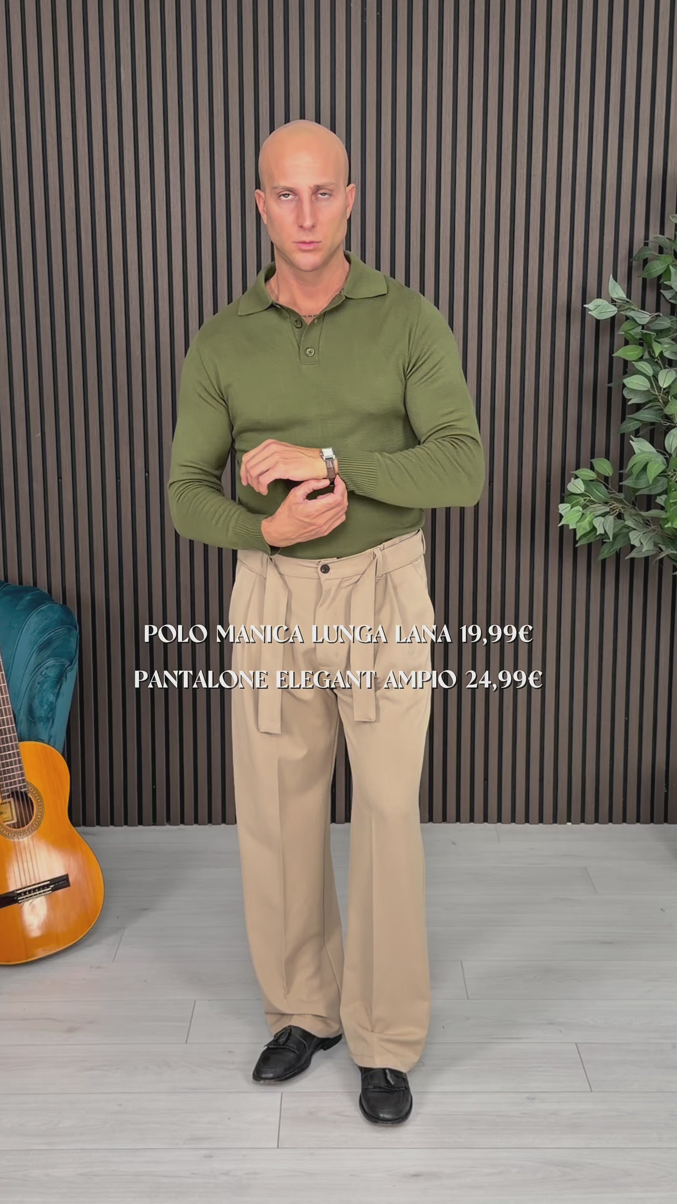 PANTALONE ELEGANT AMPIO - TASCA DIETRO