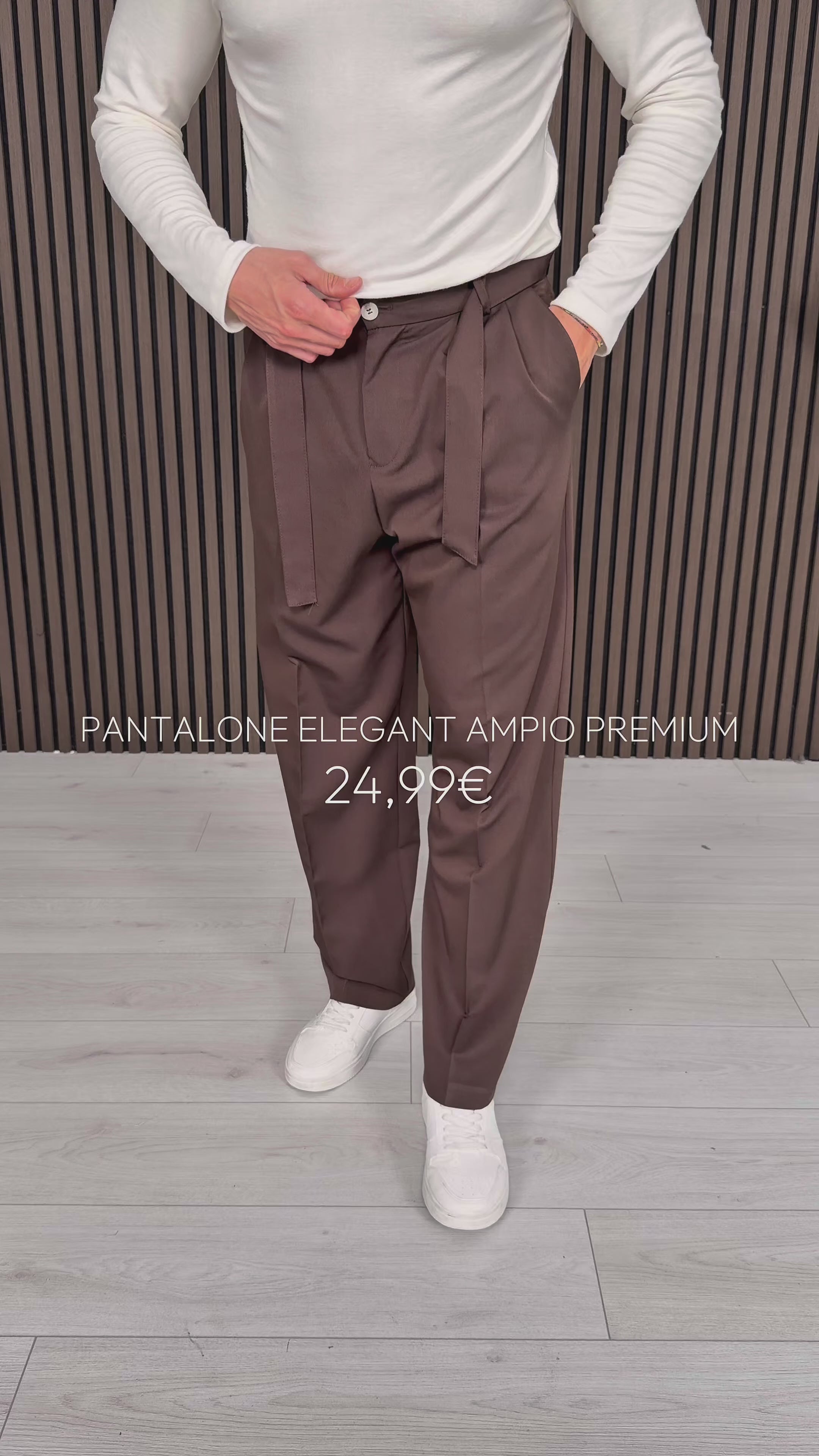 PANTALONE ELEGANT AMPIO PREMIUM - TASCHE DIETRO